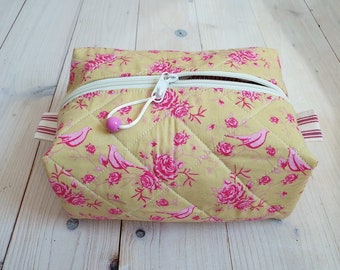 Schminktasche, "Prinzessin", patchwork, Kosmetikbeutel, Kulturbeutel, sofort versandbereit