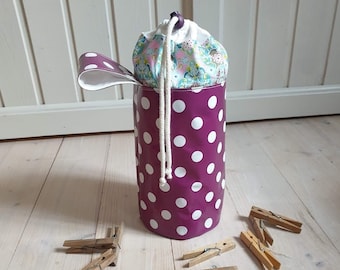 Clothespin bag, "delicate laundry", peg bag, oilcloth, storage