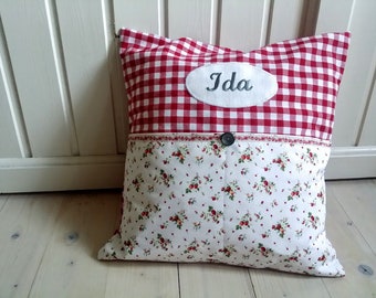 Name pillow "Ida", pillow, children's room decoration, birthday gift, pillow with bags