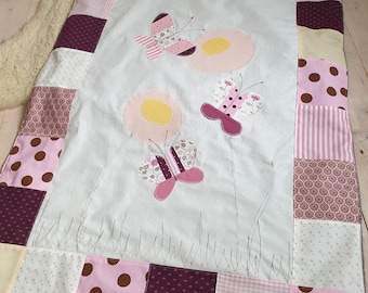 Baby blanket, baby blanket "Septemberkind", patchwork blankets, cuddly blankets, ready to ship immediately