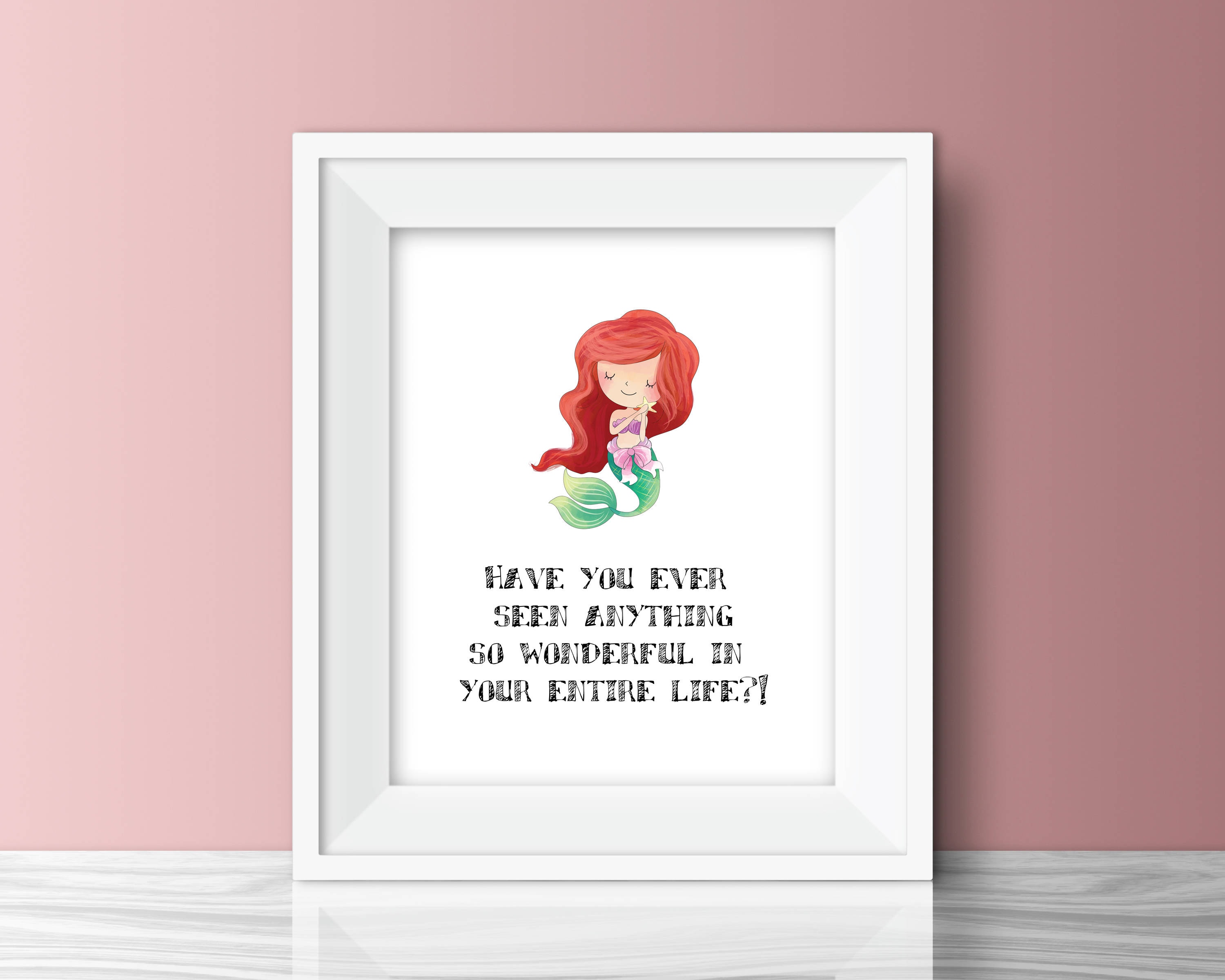 Little Mermaid Quotes Ariel Ariel Disney Princess Printable Quote The Little Mermaid | Etsy