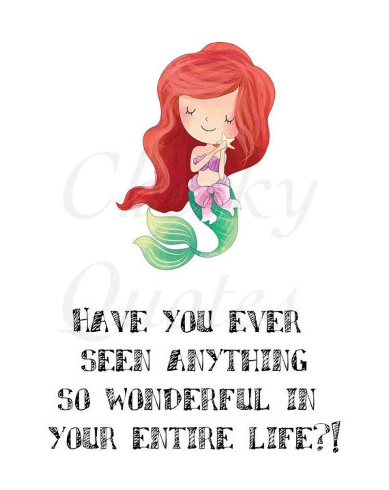 ariel disney princess printable quote the little mermaid