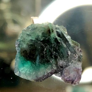 Beautiful Green and Purple Fluorite on Feldspar, nice Color Saturation, Erongo Mountains, Namibia