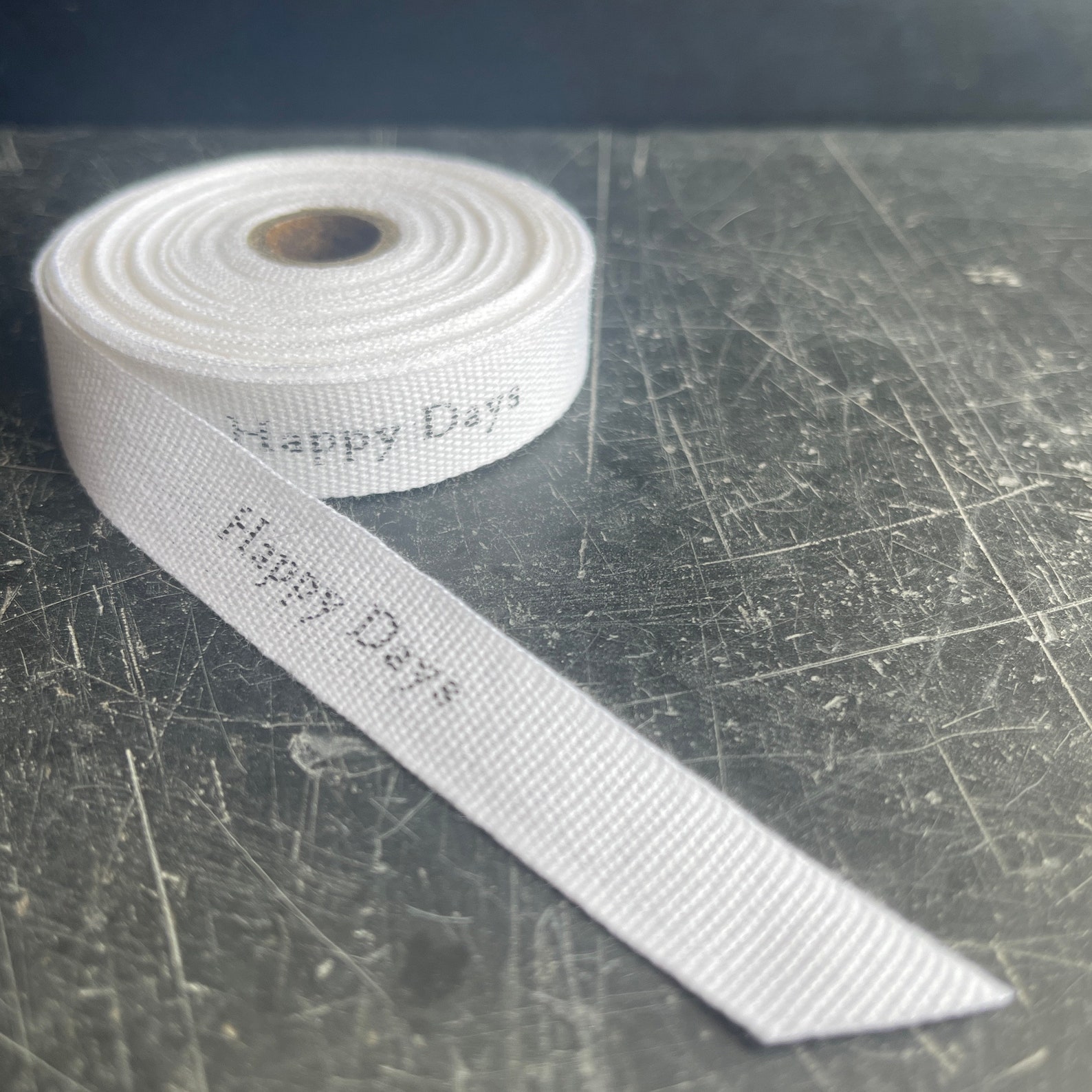 Word Ribbon 15mm White Cotton, Personalised Gift Wrapping. - Etsy