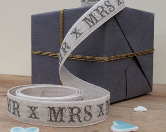 Ruban de mariage de Mr & Mme Linen