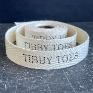 15mm personalised cotton ribbon