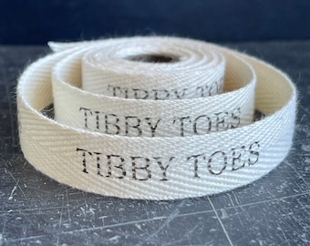 15mm personalised cotton ribbon