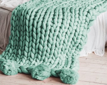 Chunky Wool Blanket | Etsy