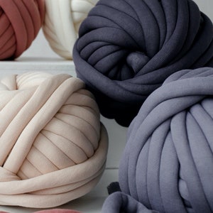 Cotton Chunky Yarn for Chunky Knit Blanket, Arm Knitting Yarn, Thick Yarn, Giant Yarn, Chunky Yarn, Housewarming Gift