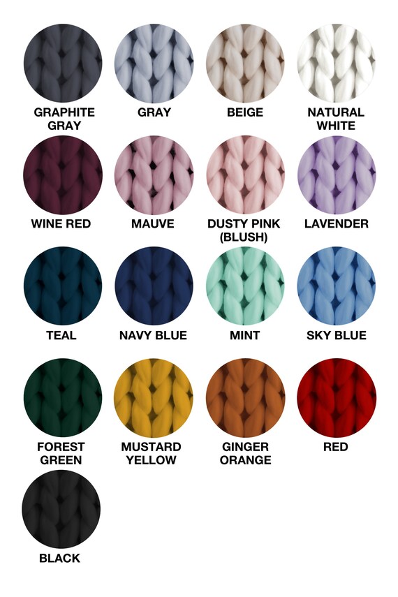 Chunky Knit Blanket From Organic Merino Wool Soft Warm Anti allergic Chunky Knit Throw Chunky Blanket Housewarming Gift Etsy
