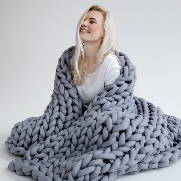 Arm Knit Blanket Etsy