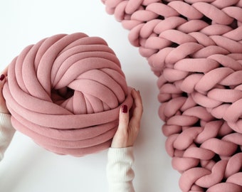 DIY Chunky Knit Yarn, Tube Yarn, Cotton Tube Yarn, Arm Knitting Yarn, Thick Yarn, Giant Yarn, Puffy Yarn, Mothers Day Gift