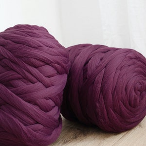 Chunky Knit Blanket Yarn, 100% Merino Wool Yarn, Thick Yarn, Giant Yarn, Housewarming Gift