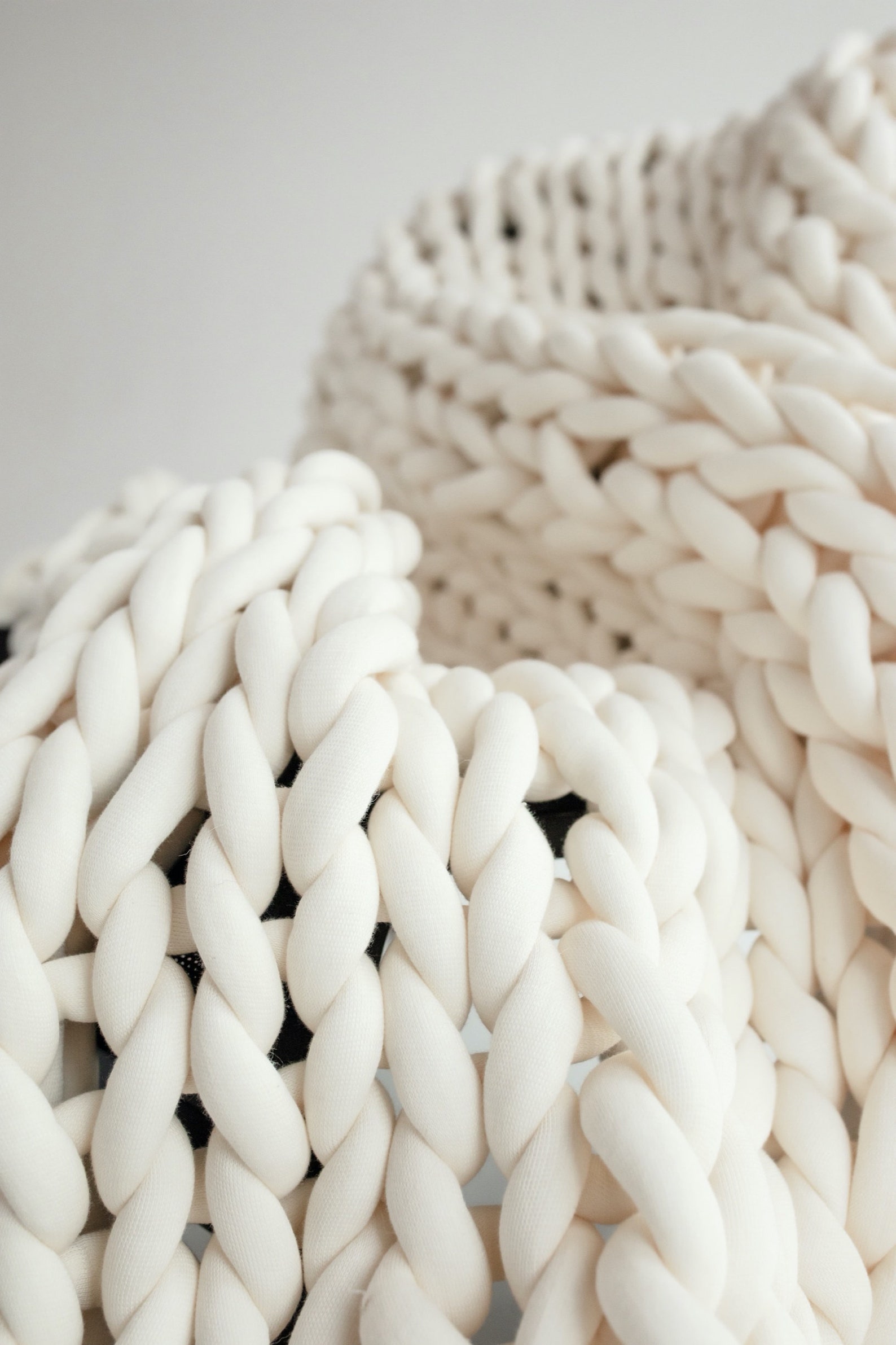 Chunky Knit Blanket Cotton Yarn Blanket Braided Blanket Etsy