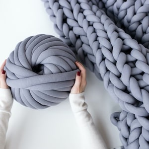 Chunky Knit Yarn, Tube Yarn, Cotton Tube Yarn, Cotton Chunky Knit Yarn, DIY Yarn, DIY Chunky Knit Yarn, Housewarming Gift