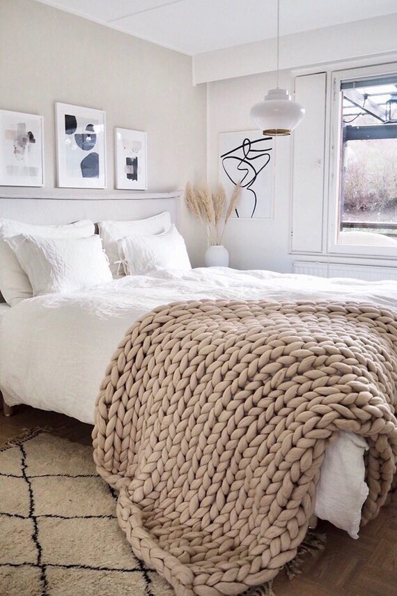 knit blanket for bed