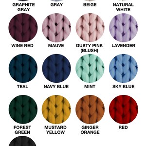 Wa color card merino wool