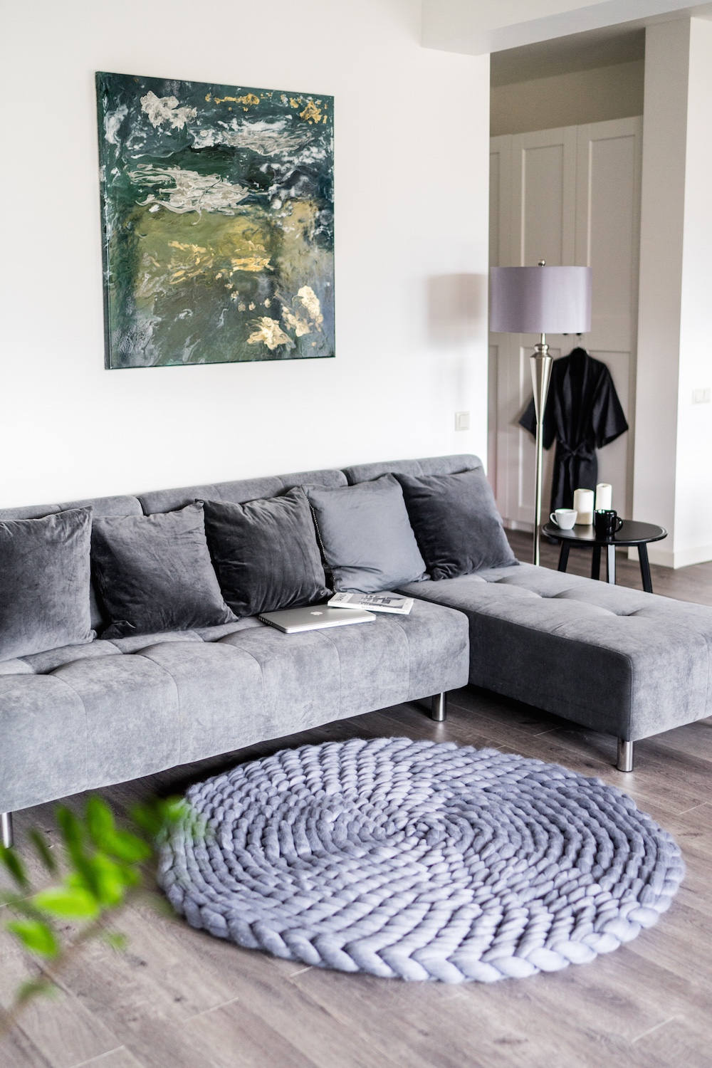 Tapis En Tricot Chunky,