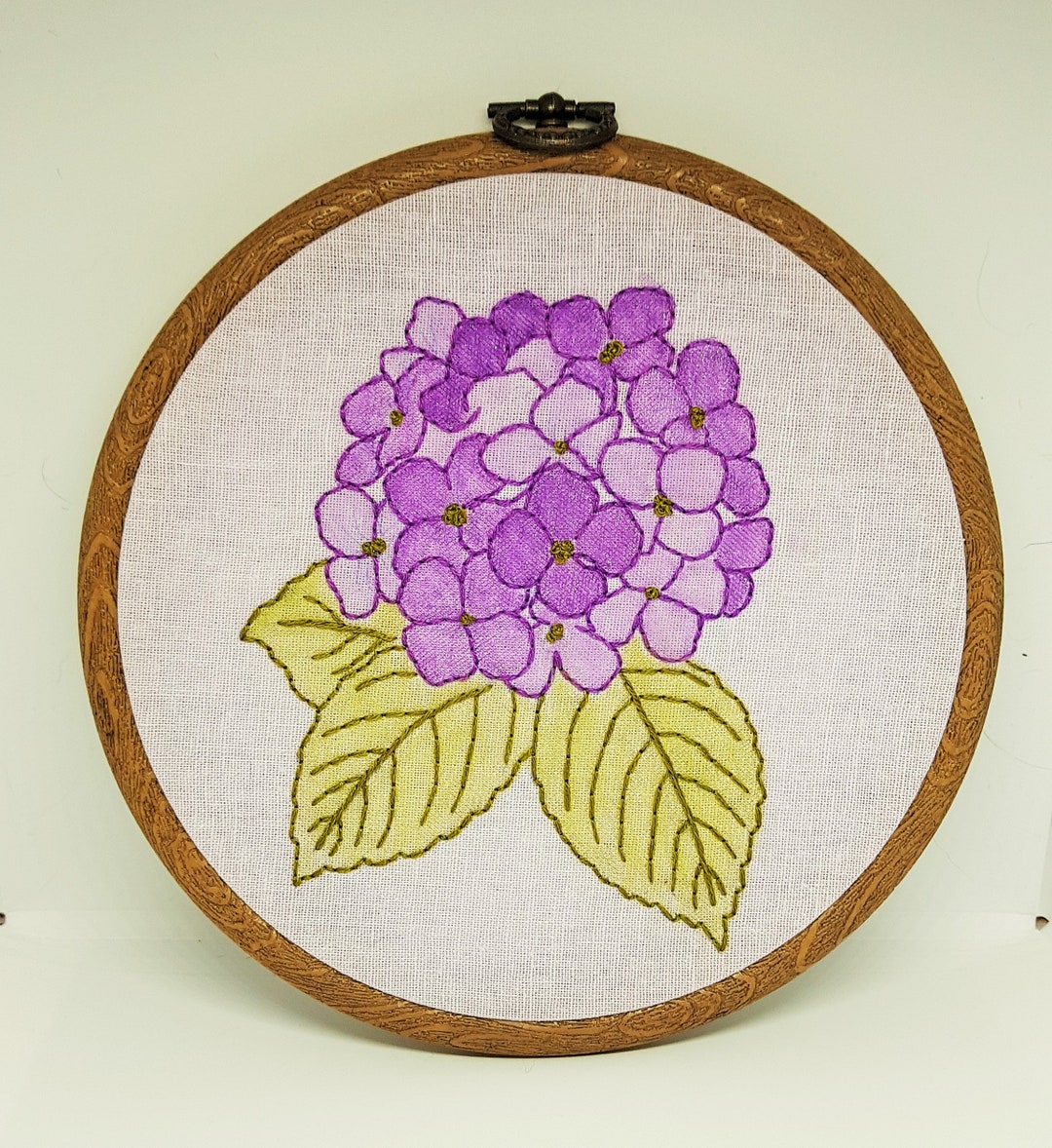 Hydrangea Embroidery Floral Gift Gardener Gift Flower - Etsy