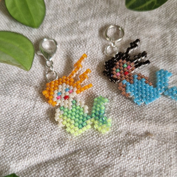 Beaded Mermaid Stitch Marker, Progress Keeper, Knitting Gift, Crochet Gift, Knitting Marker