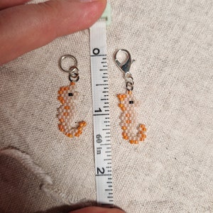 Beaded Seahorse Stitch Marker, Progress Keeper, Knitting Gift, Crochet Gift, Knitting Marker image 5