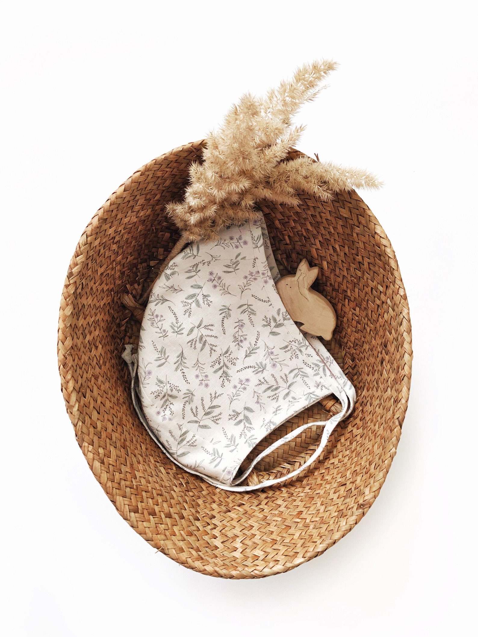 Floral White Baby Linen Baby Hat For Baby Etsy