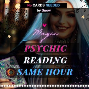 Psychic Reading Same Hour - Genaue Tarot Einsicht Anleitung - Keine Karten Notwendig | Tarot-Lesung am selben Tag