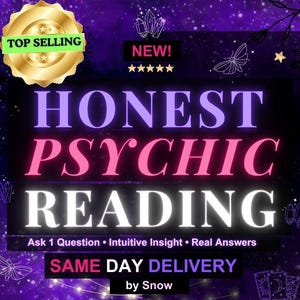 Leitura Psíquica Honesta – Precisa no Mesmo Dia | Visão do Tarô para o Amor, a Vida e o Guia Espiritual | Entrega Rápida por E-mail