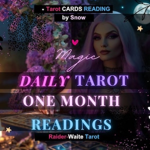 Tägliche Tarot-Lesung | Eine Karte pro Tag | Personalisierte psychische Einsicht | Spirituelle Anleitung | Digitale Tarot Legung