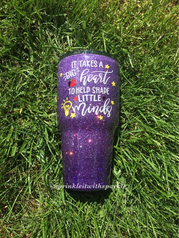 Teacher Glitter Yeti/Glittered Yeti/Ombre Glitter dipped