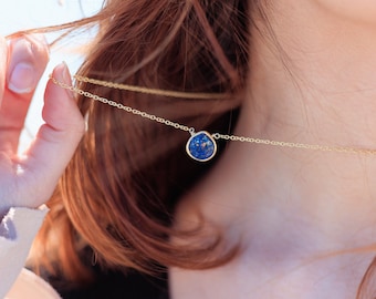 Colgante en forma de corazón de bisel, joyería de tienda para mamá, collar de corazón, colgante de piedras preciosas, joyería personalizada, collares de bisel, collar de oro
