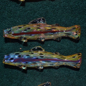 Fish Art Piece Salmon black specs with lateral line Steelhead Trout