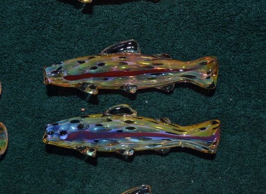 Fish Art Piece Salmon black specs with lateral line Steelhead Trout