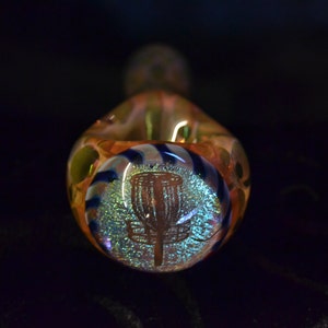 Disc Golf Basket Dichroic Image Art Piece