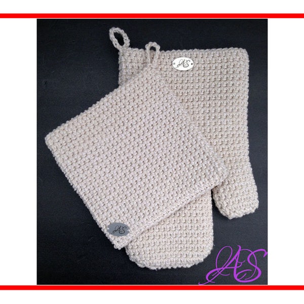 Oven Mitt Crochet Pattern, Instant PDF Download, Crochet Pattern Oven Mitt, PDF Crochet Pattern