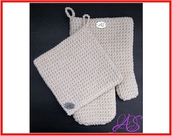 Oven Mitt Crochet Pattern, Instant PDF Download, Crochet Pattern Oven Mitt, PDF Crochet Pattern