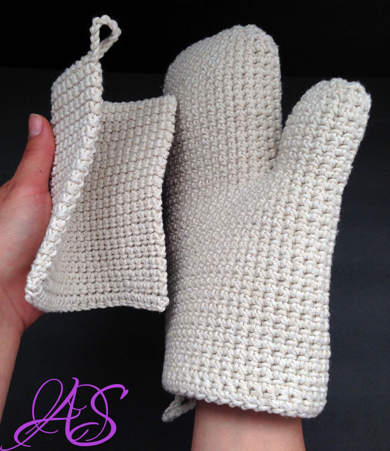 Oven Mitt Crochet Pattern Instant PDF Download Crochet Etsy