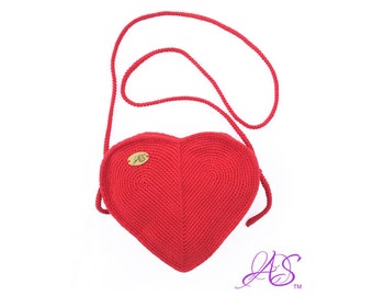 Heart Bag Crochet Pattern. Purse Crochet Pattern. Crochet Clutch Pattern. Heart Bag Instant Download PDF