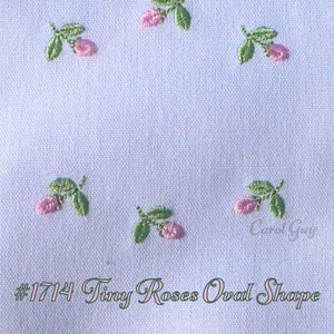 Baby Embroidery Design / Machine Embroidery / 1714 Tiny Roses In Oval Shape / Carol Guy / Fits In "1618 JOY" Sold Separately