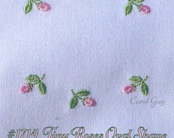 Baby Embroidery Design / Machine Embroidery / 1714 Tiny Roses In Oval Shape / Carol Guy / Fits In "1618 JOY" Sold Separately