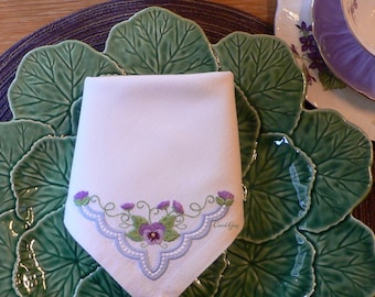 Machine Embroidery Design "Pansy Corner" by Carol Guy 1814