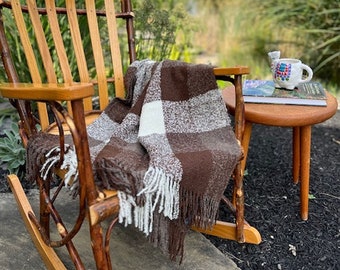 Alpaca Blanket and one Alpaca Card, Blanket Size 55 x 70 inches, Alpaca Throw, Cozy Warm Blanket, Gift for Him, Gift for Her, Mother's Day