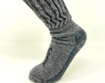 Alpaca Socks with Stretchy Top, Lighter Weight, Looser Fit Socks, Unisex Socks, One Pair, Gift Idea