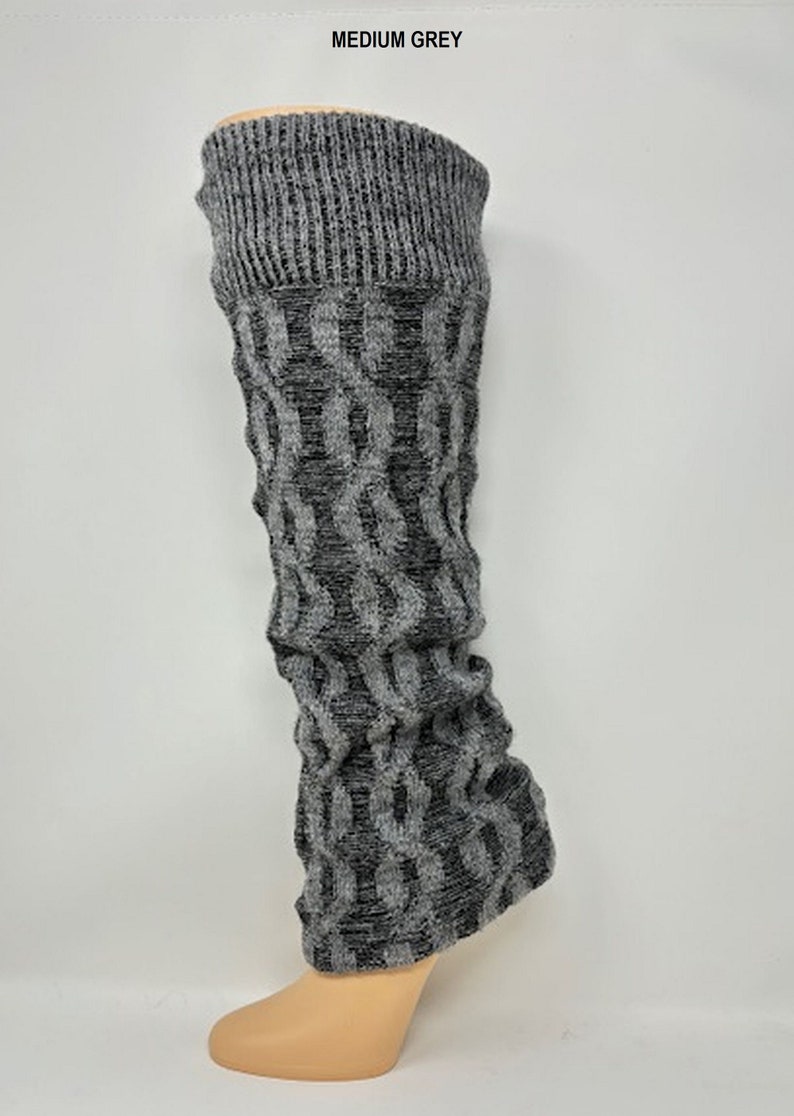 Alpaca Leg Warmers for Women, Alpaca Blend Boot Cuffs for Everyday, Yoga, Dance, Mother's Day Gift for Her image 4