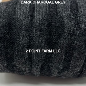 Alpaca Leg Warmers for Women, Alpaca Blend Boot Cuffs for Everyday, Yoga, Dance, Mother's Day Gift for Her Dark Charcoal Grey
