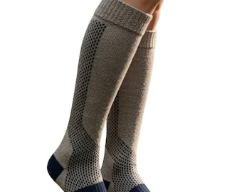 Alpaca Mild Compression Socks: Standard and Wide Calf