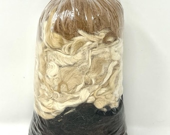 Natural Alpaca Bird Nesting Fiber:  Bird Lover Gift, Garden Mulch (7oz)