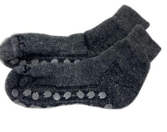 Calcetines pantufla gruesos de alpaca: antideslizantes, térmicos.