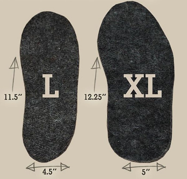 Felted Alpaca Shoe and Boot Inserts Boot Warmers Size Large Etsy