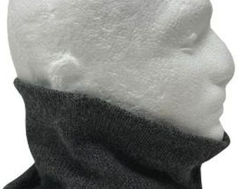 Fleece Lined Alpaca Neck Warmer: Winter Scarf for Men & Women